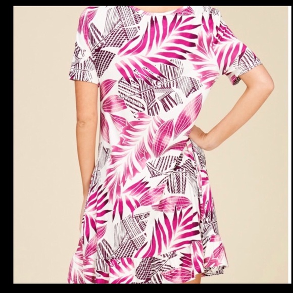 Trop Print Pink Dress - Picture 5 of 8